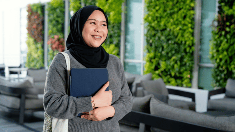Malay student is all smile